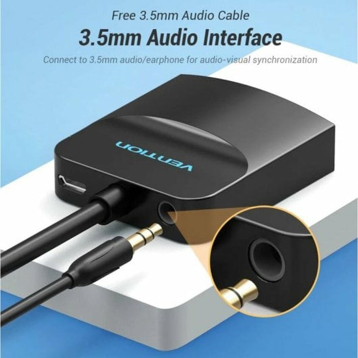 Adapter HDMI u VGA Vention 42154 Crna 15 cm